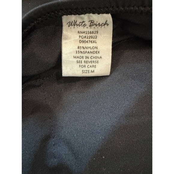 White Birch Black Halter Athletic Dress with Built-in Shorts M D90476XL - Picture 8 of 10